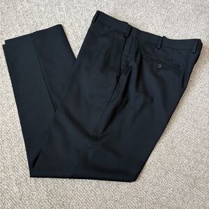 Michael Kors Black Wool-Blend Trousers